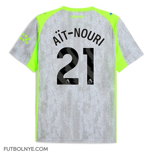 Camiseta Manchester City Rayan Ait-Nouri #21 Tercera Equipación 2025-26 manga corta